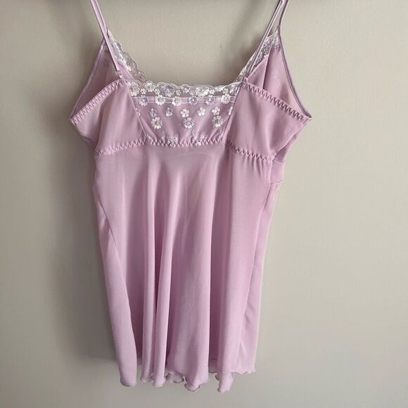 Seductive Wear Vintage Sexy Floral Embroidered Slip Dress Night Gown Lingerie To - Picture 4 of 5